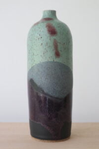 maroon and black meadow bottle vase